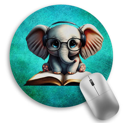 Inspirational Quote Work Mouse Pad, Positive Small Round Mousepad