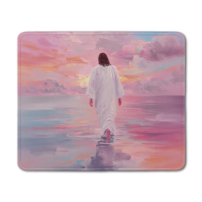 Inspirational Christian God Says I Am Mouse Pad, Minimalist Boho Floral Bible Verse Affirmation Mouse Pads Mousepad for Home Office Dorm Computers Laptop Supplies Desk Accessories, 9.5x7.9 Inch