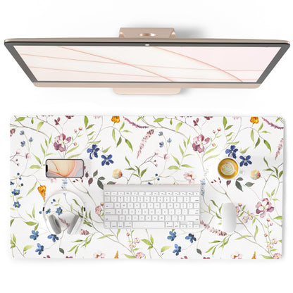QiyI PU Leather Large Mouse Pad, Office Decor, 31.5" x 15.7", Rose Gold