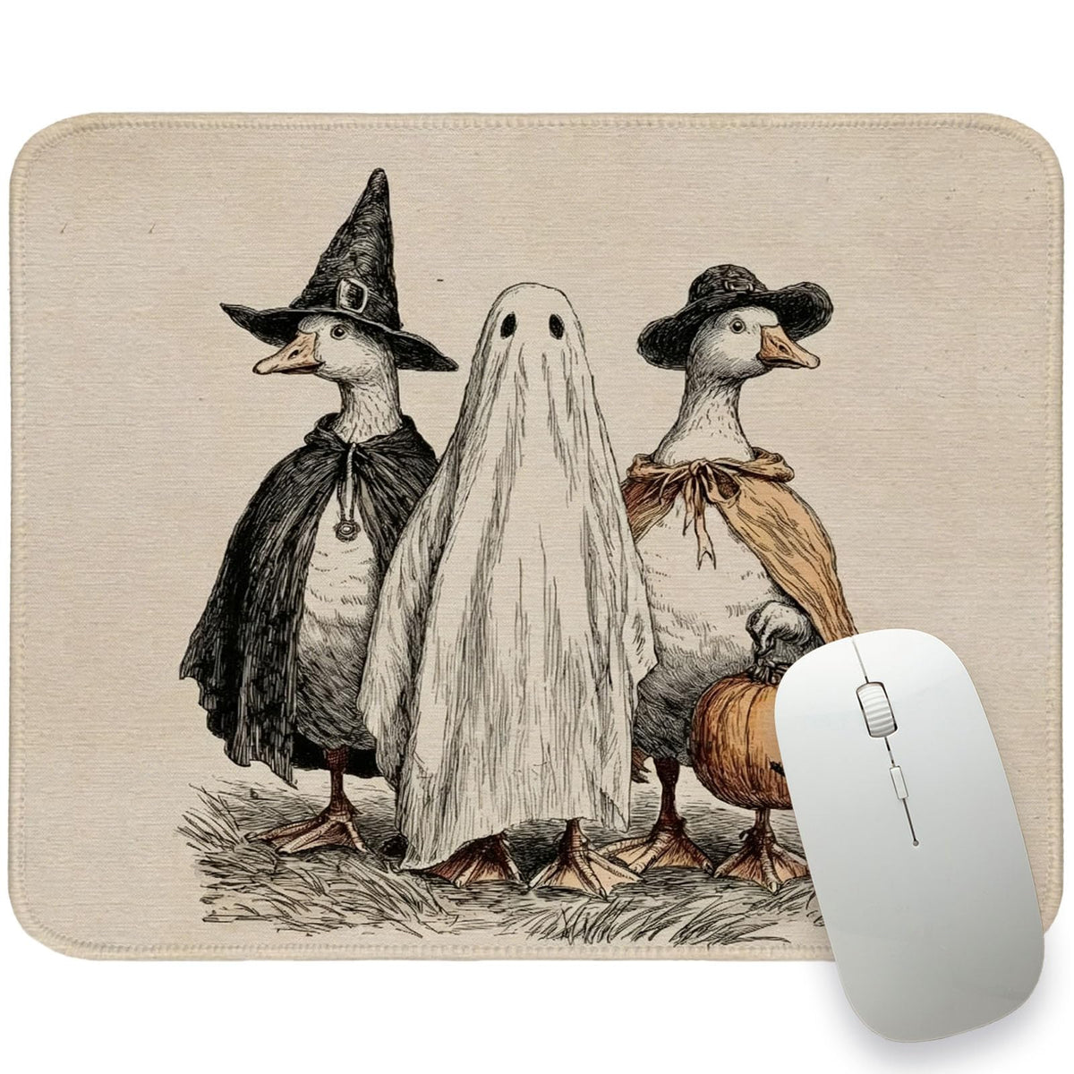 UTELKA Retro Boho Flroal Mouse Pad, Cute Mousepad for Desk Women 10x8