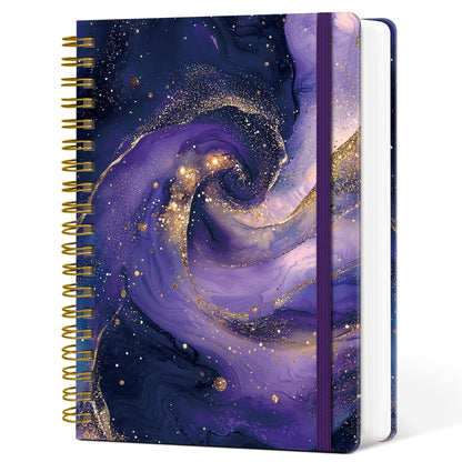 Taja Spiral Notebook for Work Thick Hardcover Lined Journal for Note Taking