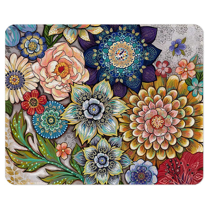 ITNRSIIET Mouse Pad with Stitched Edge Premium Textured Smooth Precise Operation Waterproof Washable Non-Slip Rubber Base Desktop Protection Mat, 10.2×8.3×0.12 inches, Palm Texture