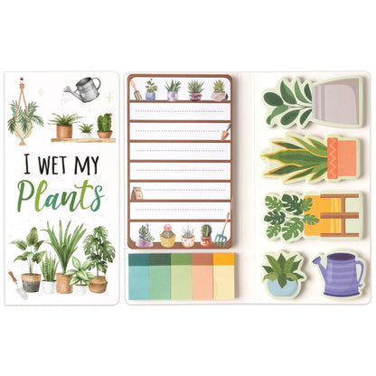 B1ykin Sticky Notes Set - 550 Sheets Memo Writing Pad Cat Floral Design
