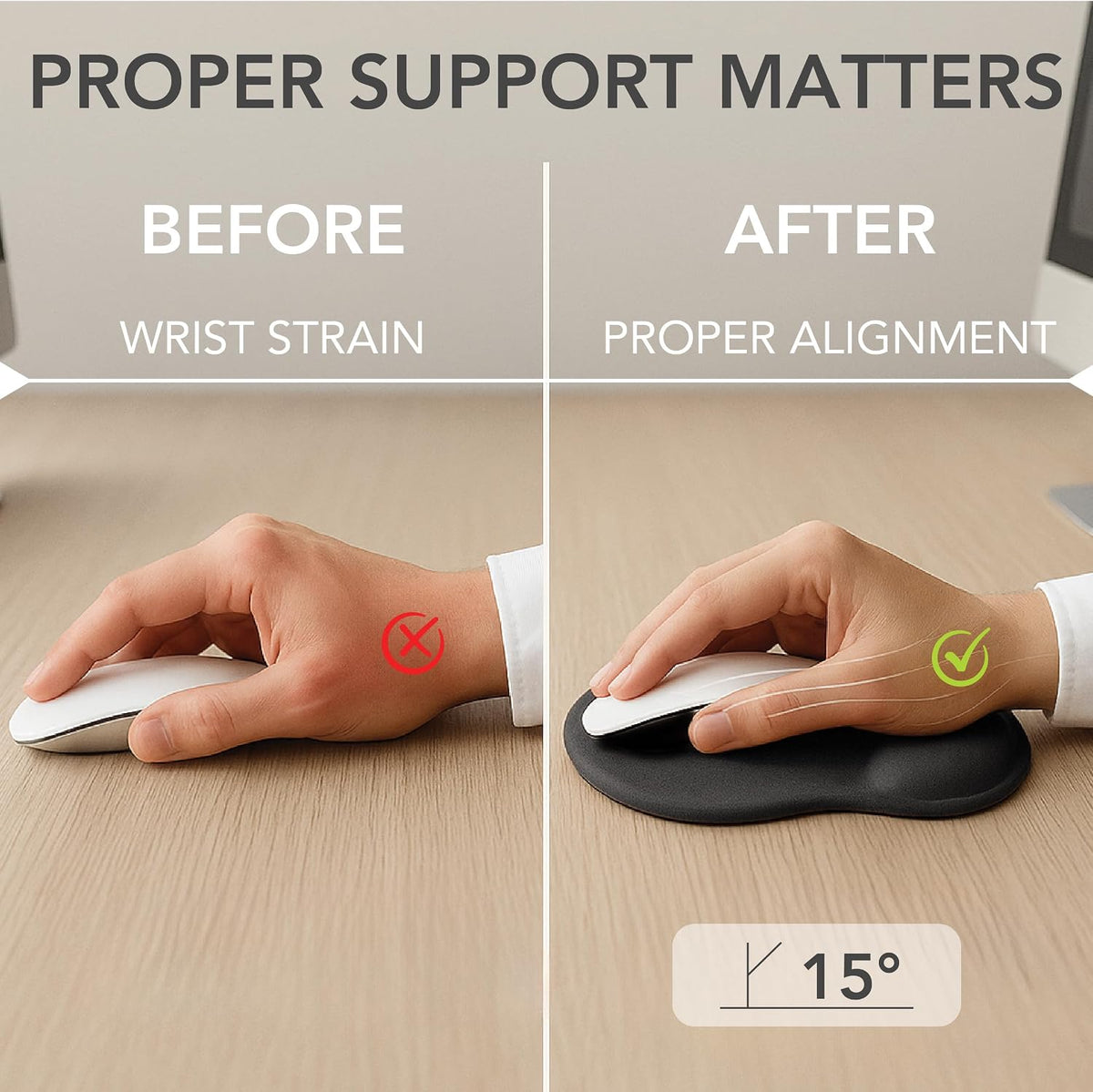 Mr. Pen- Ergonomic Mouse Pad with Wrist Rest