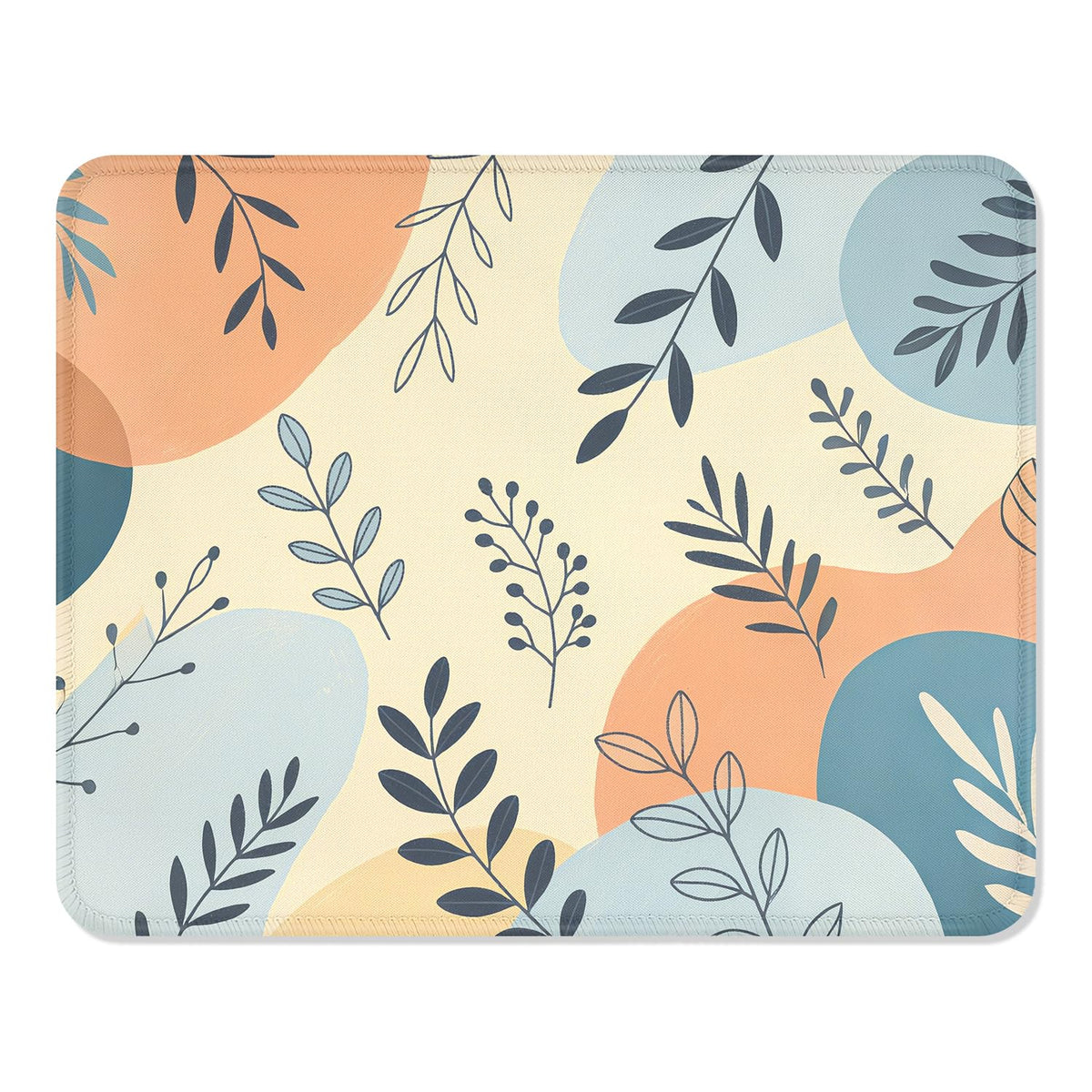 ITNRSIIET Mouse Pad with Stitched Edge Premium Textured Smooth Precise Operation Waterproof Washable Non-Slip Rubber Base Desktop Protection Mat, 10.2×8.3×0.12 inches, Palm Texture
