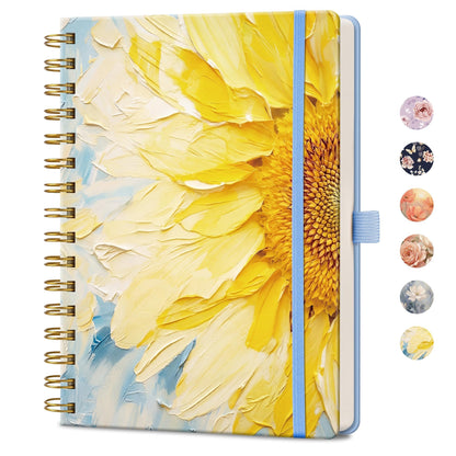 AHGXG Spiral Journal Notebook, 160 Lined Pages, A5 Size (5.7'' x 8.3'')