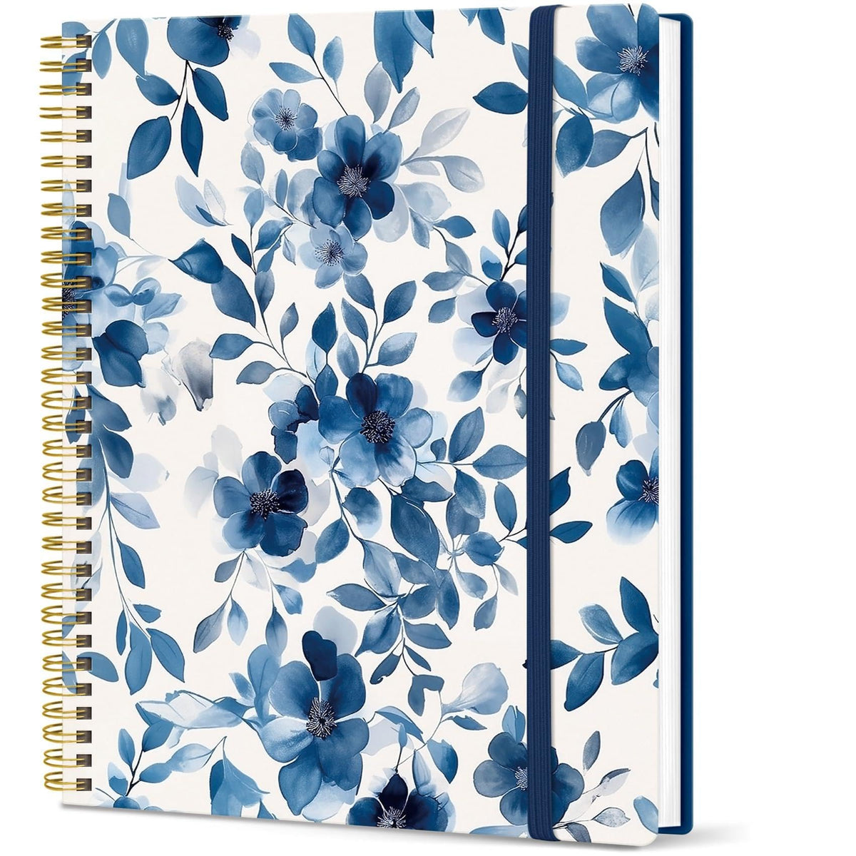 Taja Large Spiral Lined Journal for Women and Men, Notebook for Work