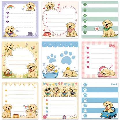 Gothic Sticky Notes 3x3 Dark Style Stationery 9-Pack