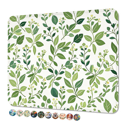 Mouse Pad, Cute Mouse Mat, 10" x 8", Colorful Flower Cat