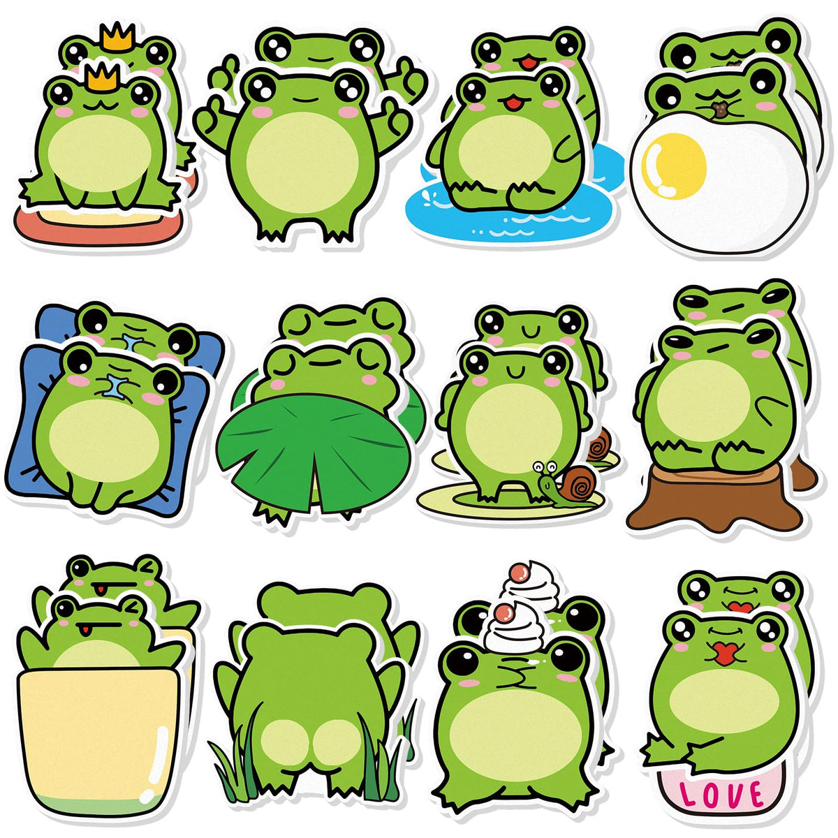 Yinder 24 Pads Animal Sticky Notes, Cute Cartoon Memo Self Adhesive
