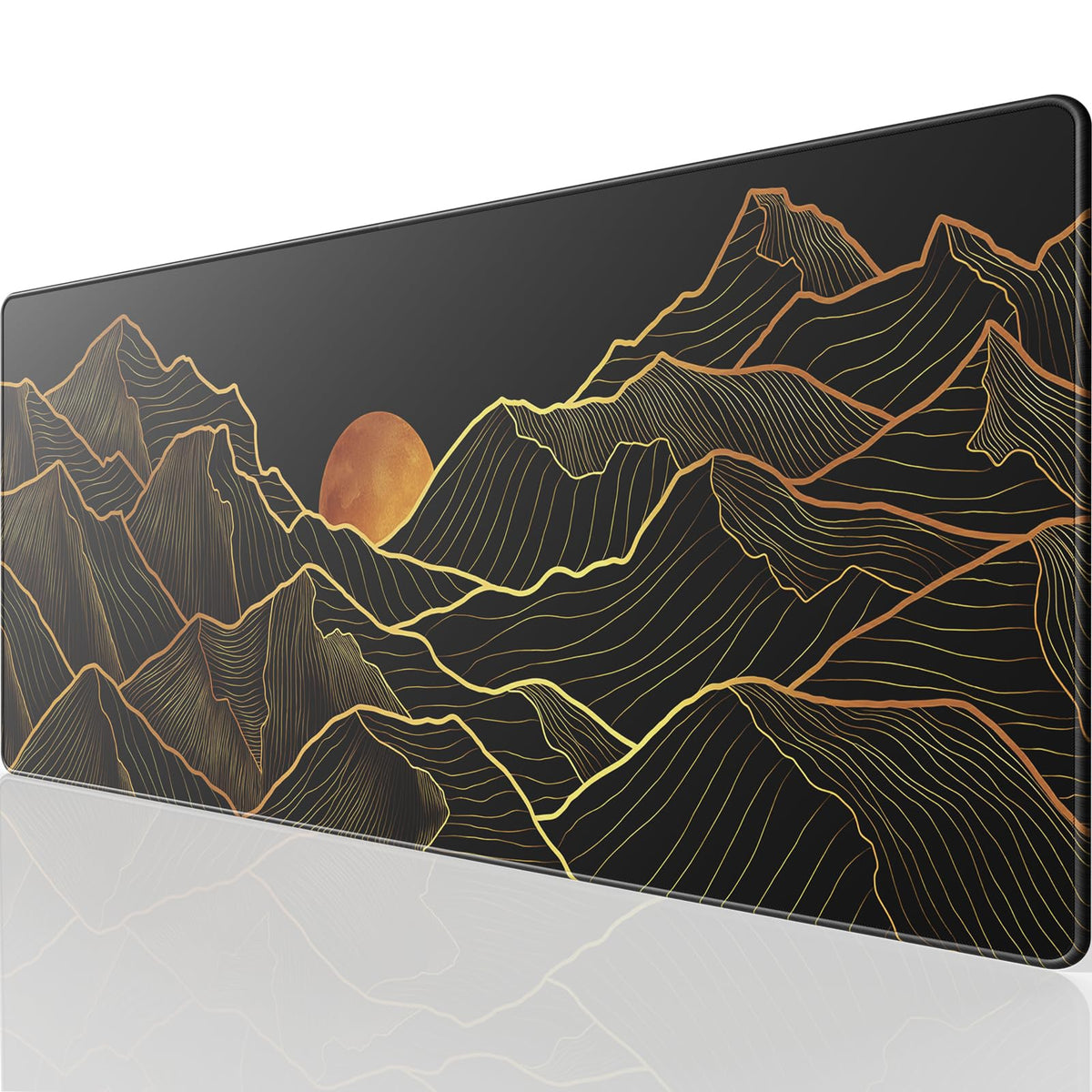 KTRIO Large Gaming Mouse Pad Desk Mat for Gamer, 31.5" x 11.8", Black, XL