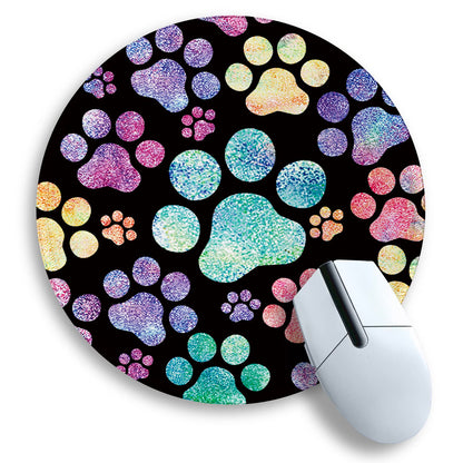 Gctriki Pink Round Mouse Pads for Desk, Cute Office Decor for Women 8.6 in
