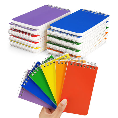 Pocket Notebook 3x5 Inch, 42Packs Mini Top Bound Spiral Notepads Bulk