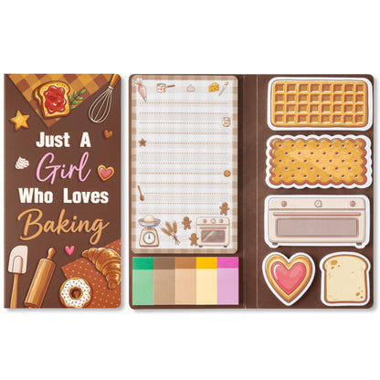 B1ykin Sticky Notes Set - 550 Sheets Memo Writing Pad Cat Floral Design