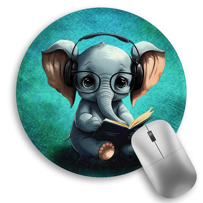 Inspirational Quote Work Mouse Pad, Positive Small Round Mousepad