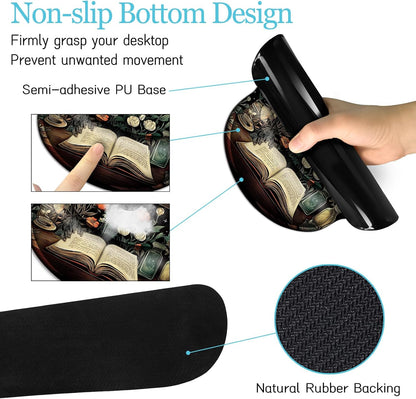LIMKRIAN Goth Skull Mouse Pad Set Large Desk Mat for Desktop Decor