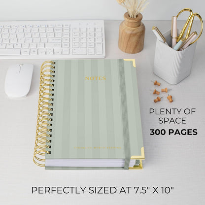 Aesthetic Thick Spiral Notebook With Tabs - Journal For Women Size B5