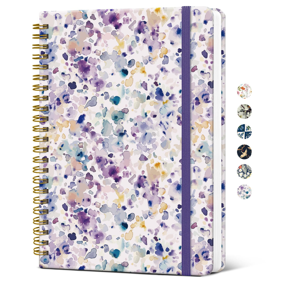 Taja Spiral Lined Journal for Women, Pretty Hardcover Journal Notebook, A5