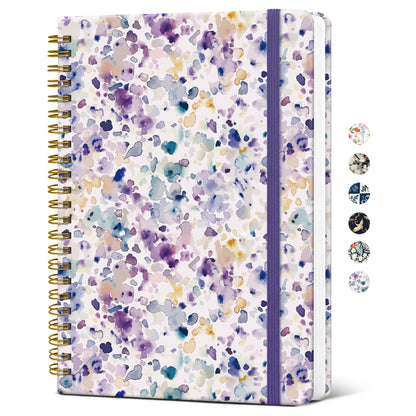 Taja Spiral Lined Journal for Women, Pretty Hardcover Journal Notebook, A5