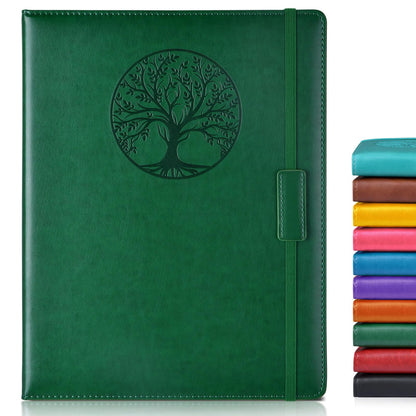 Biuwory Leather Journal Notebook,256 Thick Lined Pages,Hardcover 5.7"×8.3"