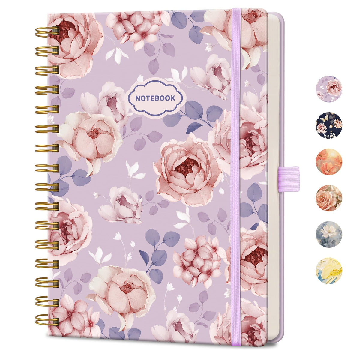 AHGXG Spiral Journal Notebook, 160 Lined Pages, A5 Size (5.7'' x 8.3'')