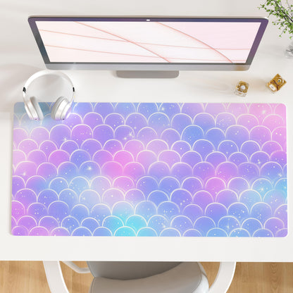 QiyI PU Leather Large Mouse Pad, Office Decor, 31.5" x 15.7", Rose Gold