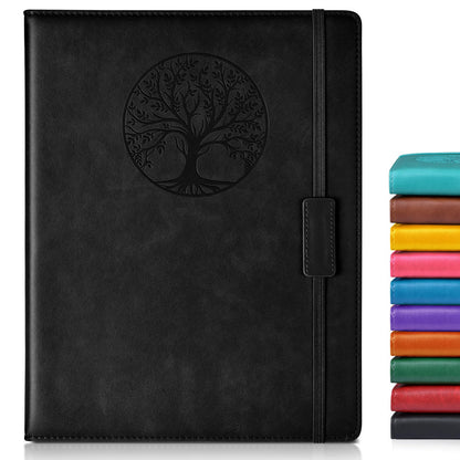 Biuwory Leather Journal Notebook,256 Thick Lined Pages,Hardcover 5.7"×8.3"