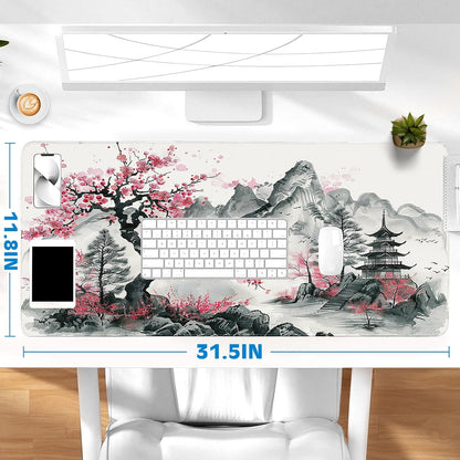 Gaming Mouse Pad, Desk Mat for Keyboard and Mouse, Large Mouse Pad for Desk, Computer Mousepad