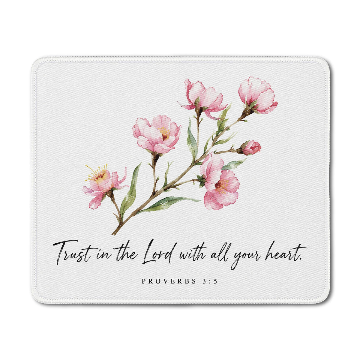 Inspirational Christian God Says I Am Mouse Pad, Minimalist Boho Floral Bible Verse Affirmation Mouse Pads Mousepad for Home Office Dorm Computers Laptop Supplies Desk Accessories, 9.5x7.9 Inch