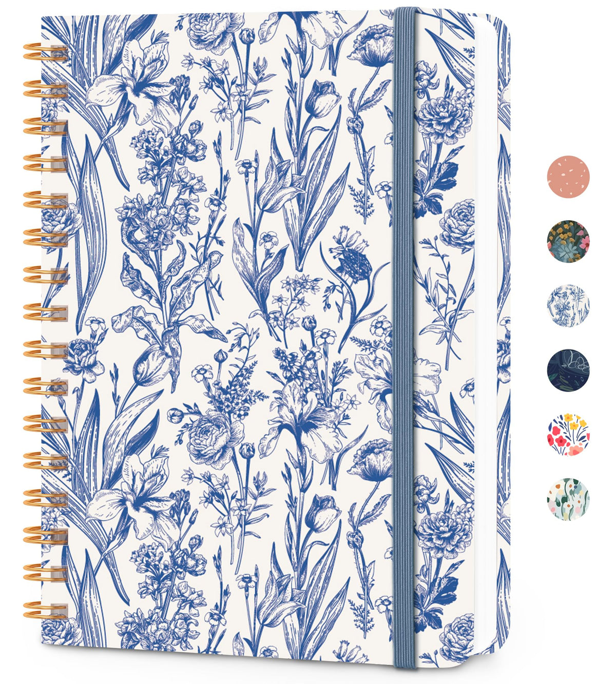 Lined Spiral Journal Notebook, A5 College Ruled Notebook for Note-Taking