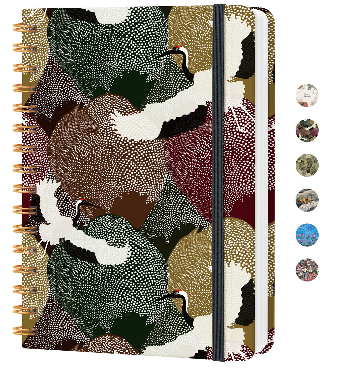 Lined Spiral Journal Notebook, A5 College Ruled Notebook for Note-Taking