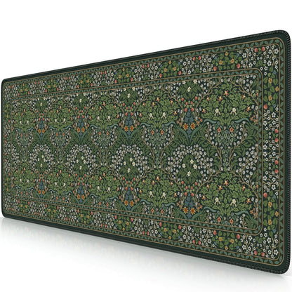 iCasso Desk Mat,Mouse Pad for Office Decor,35.4x15.7in,Deep Green