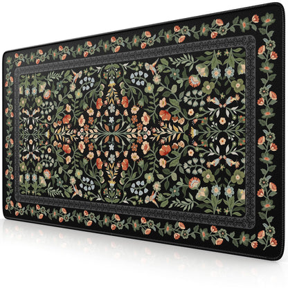 iCasso Desk Mat,Mouse Pad for Office Decor,35.4x15.7in,Deep Green