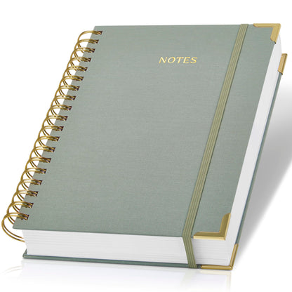 Aesthetic Thick Spiral Notebook Journal For Women in B5 - Linen Hardcover