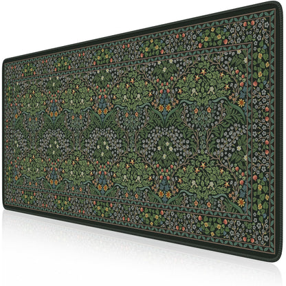 iCasso Desk Mat,Mouse Pad for Office Decor,35.4x15.7in,Deep Green