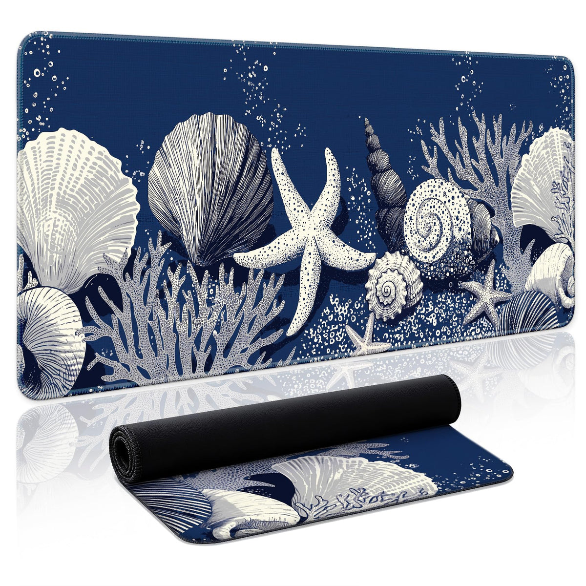 Aesthetic Desk Mat, Cute Enchanted Garden Desk Pad Protector for Work & Decor, 31.5" x 11.8", Pretty Non-Slip Extended Mouse Pad for Office or Home