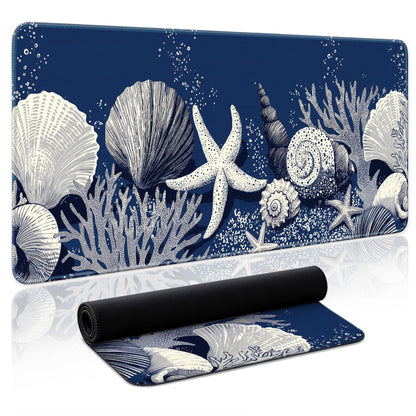 Aesthetic Desk Mat, Cute Enchanted Garden Desk Pad Protector for Work & Decor, 31.5" x 11.8", Pretty Non-Slip Extended Mouse Pad for Office or Home