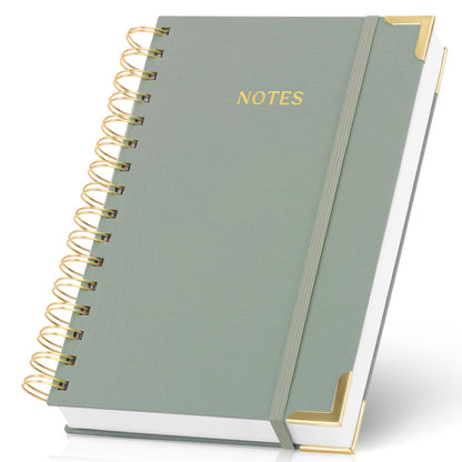 Aesthetic Thick Spiral Notebook Journal For Women in B5 - Linen Hardcover