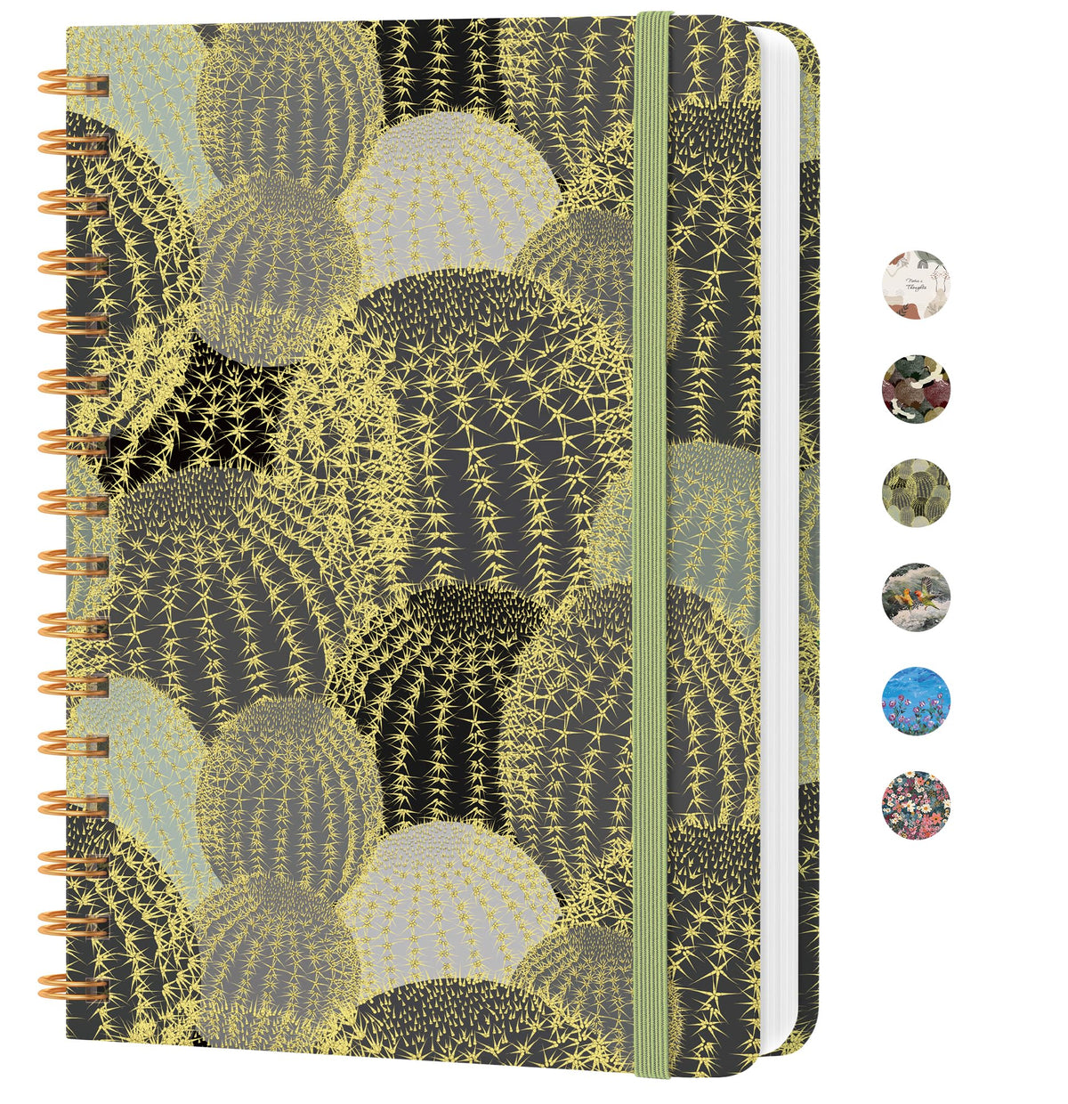 Lined Spiral Journal Notebook, A5 College Ruled Notebook for Note-Taking