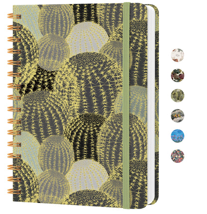 Lined Spiral Journal Notebook, A5 College Ruled Notebook for Note-Taking